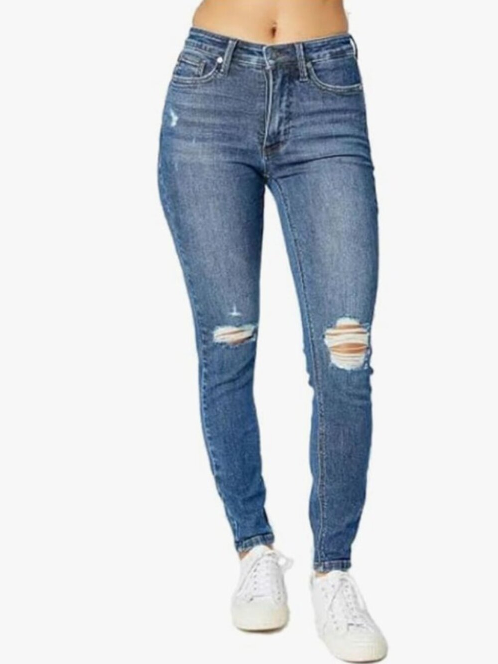 Judy Blue Tummy Control Destroy Skinny Jeans